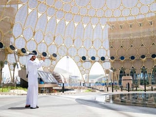 Photos: Dubai Crown Prince visits Expo 2020 site