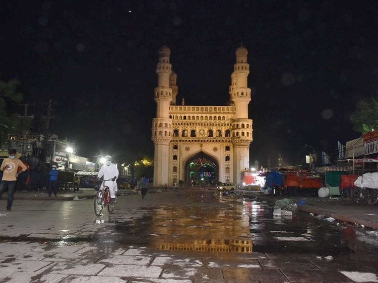 Chaar Minar Telangana night curfew covid