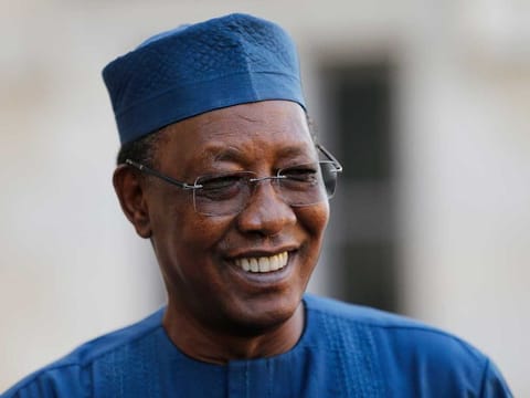 In this Monday, Jan.13, 2020 file photo, Chad's President Idriss Deby Itno arrives at the G5 Sahel summit in Pau, southwestern France. Chadian President Idriss Deby Itno, who ruled the central African nation for more than three decades, was killed on the battlefield Tuesday, April 20, 2021 in a fight against rebels, the country's top military commander announced on national television and radio. 