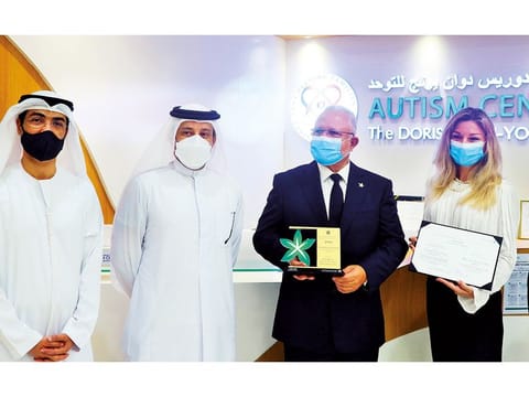 Dr Ben Hadj Hassine, Chief Executive Officer and Marina Loukas, Administrative Director at DDY are proud recipients of the Excellence Awards, offered by Dubai Healthcare City Authority