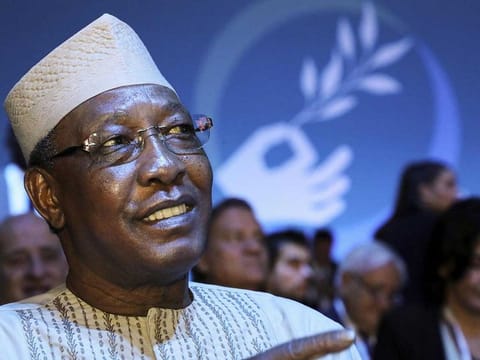 In this file photo taken on November 12, 2019 Chadian President Idriss Deby attends the plenary session of the Paris Peace Forum. Chad's President Idriss Deby Itno died on April 20, 2021 from wounds sustained in battle after three decades in power, the army announced. 
