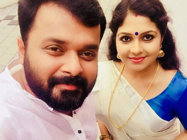 Ambili Devi with Adithya Jayan