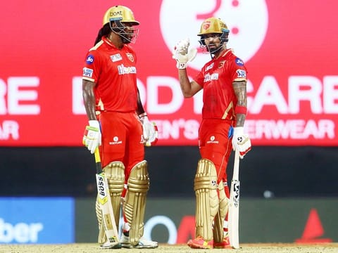 Punjab Kings pulled off an upset against RCB on Friday alright, but their batting had been too dependant on skipper KL Rahul (right) and Chris Gayle.