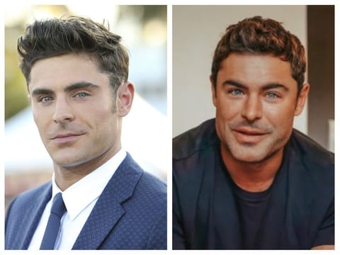 Zac Efron a few years ago and today