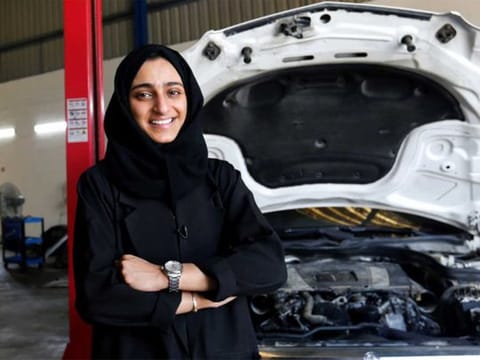 Look: Sharjah's first female Emirati car mechanic
