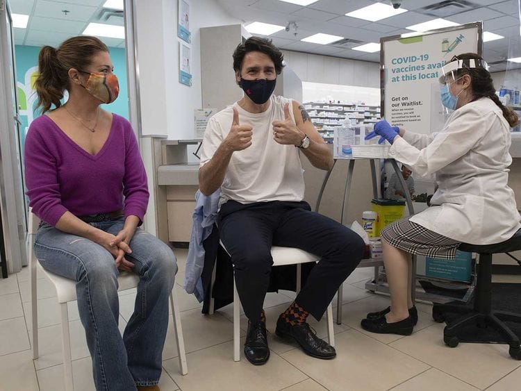 Justin Trudeau vaccine covid canada prime minister