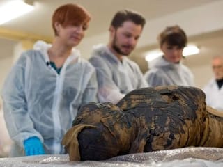 Polish scientists discover world's first 'pregnant' Egyptian mummy