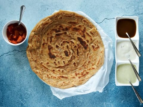 Lachedaar, or flaky, paratha