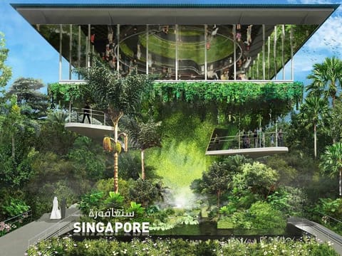 Visit the Singapore Pavilion for a lesson on how to be urban and eco-friendly at the same time.
