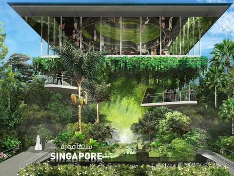 Visit the Singapore Pavilion for a lesson on how to be urban and eco-friendly at the same time.