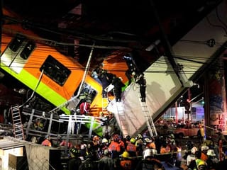 Mexico City rail overpass collapses onto road, killing 20 people 