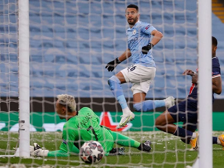 Mahrez scores against PSG