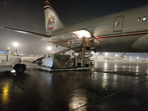 The food supplied bound for Bangladesh from the UAE.