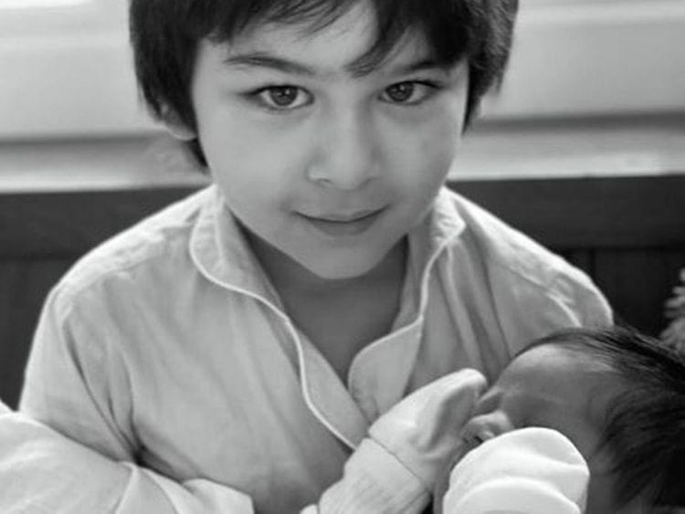 Kareena Kapoor's son Taimur with his young brother