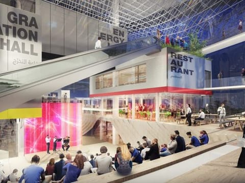 Visit the German Pavilion at Expo 2020 from October 1, 2021 to March 31, 2022.