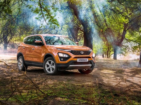 A Tata Harrier SUV. Automobile registrations across India dropped by 32 per cent in April.