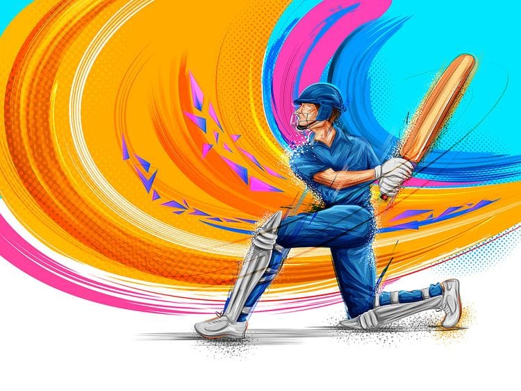 Cricket illustration