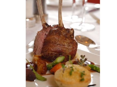 Maltese roasted rack of lamb with lamb shoulder pie