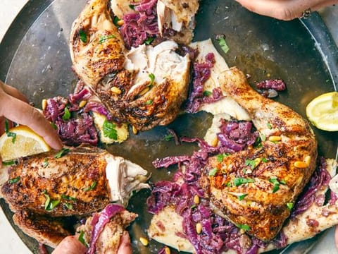 Palestinian chicken musakhan