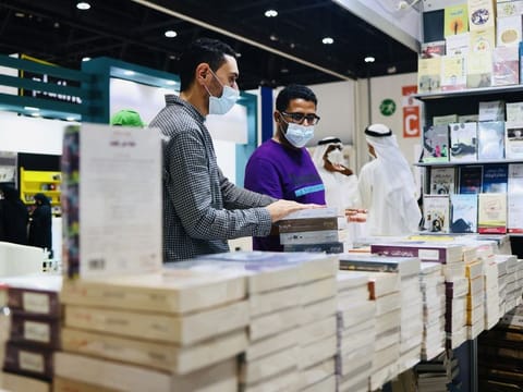 People enjoy browsing through local and international collections at Abu Dhabi International Book Fair. 