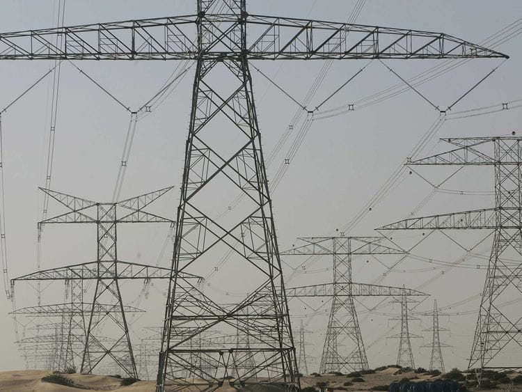Stock DEWA power lines