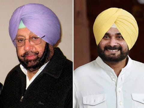 At odds with Punjab CM Amarinder, Navjot Singh Sidhu 