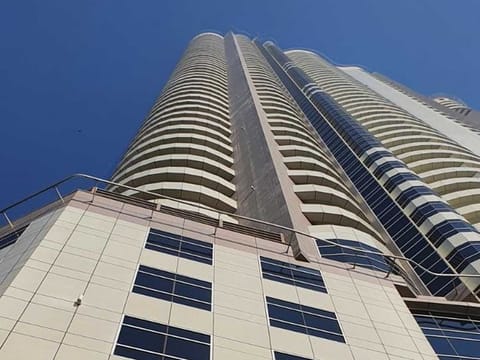 The building in Sharjah, from where the Syrian girl reportedly fell to her death on Thursday. 