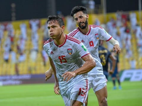 Fabio Lima was among the goalscorers for the UAE against Thailand