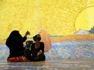 Photos: Everything in New York is bigger, even its Van Gogh exhibit