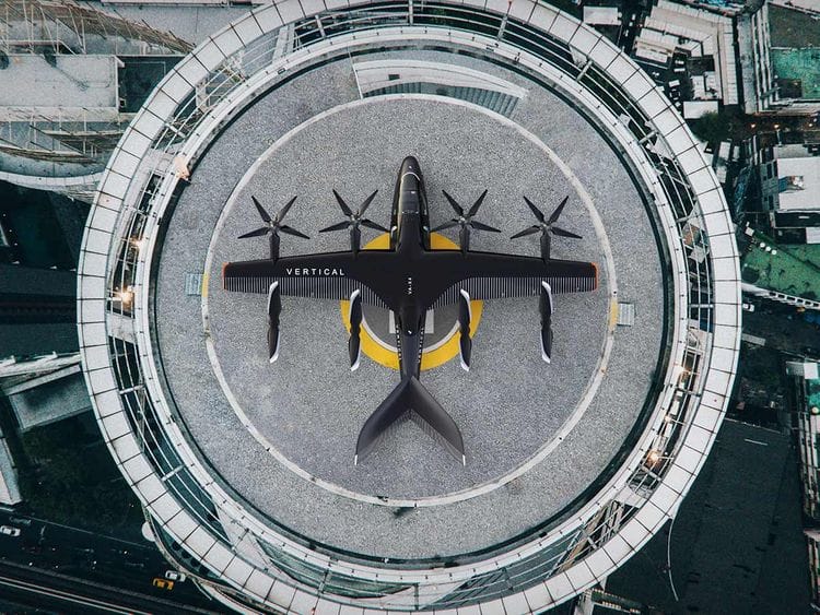A rendering of Vertical Aerospace's VA-X4 aircraft