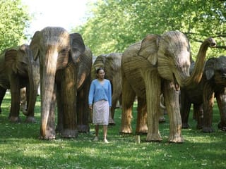 Photos: London exhibit of life-size elephant sculptures
