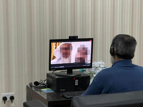 Inmate at Sharjah jail attends the wedding of his two daughters virtually.