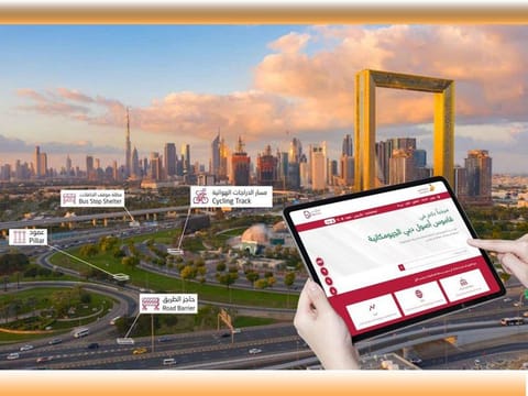 Dubai’s assets and its dictionary are displayed through the “Dubai Here” system.