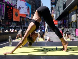 International Yoga Day: Over 3,000 people perform Yoga at iconic Times Square — see photos