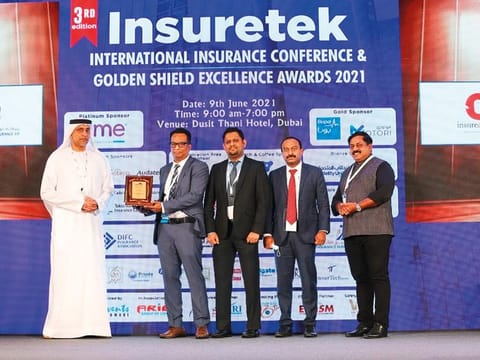 As part of its Golden Shield Excellence Awards, InsureTek announced Al Wathba National Insurance Co. as the winner of the Innovation of the Year award during its annual conference, hosted on June 9 at Dusit Thani Hotel, Dubai 