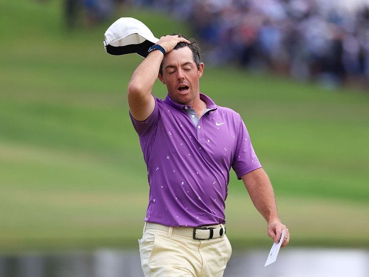 Rory McIlroy slogged at the Dubai Duty Free Irish Open
