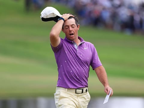 Rory McIlroy slogged at the Dubai Duty Free Irish Open