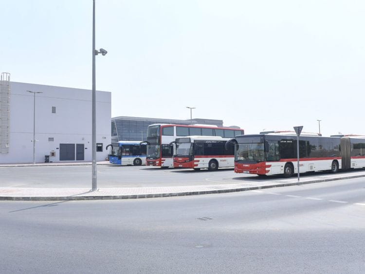 Mini Bus Depo at Etisalat Metro Station-1625401581665