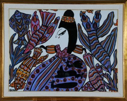 Work by artist Baya Mahieddine