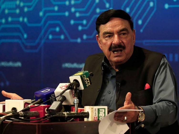 Pakistan's Interior Minister Sheikh Rashid