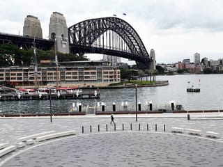 A show featuring dozens of drones in Sydney was called off after the gadgets malfunctioned and fell into the water.