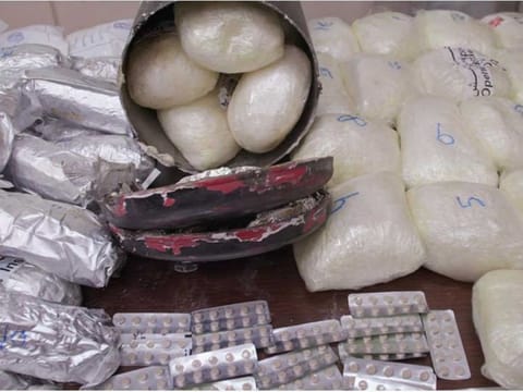 Sharjah Customs seize 93kg crystal meth and 3,000 methadone tablets.