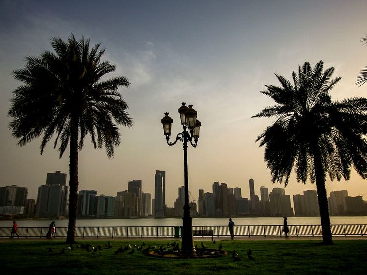 Stock Sharjah skyline residential
