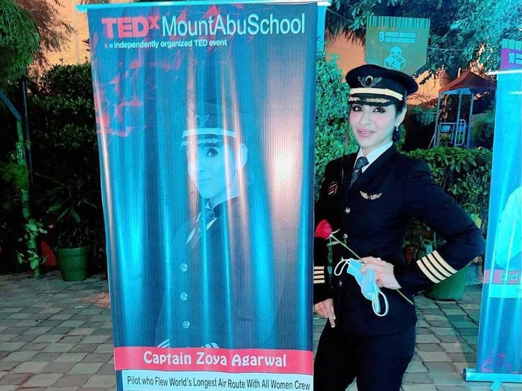 Zoya Agarwal pilot air india
