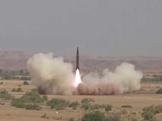Pakistan test-fires surface-to-surface ballistic missile
