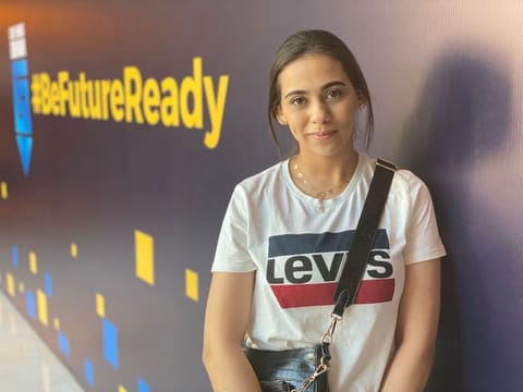  Palestinian student Yasmin Al Shamali praised Gulf News for holding the education fair.