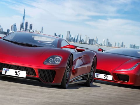 A total of 100 special vehicle licence plates, including E55 and W29, will be on offer at the 107th open auction by Dubai’s Roads and Transport Authority.