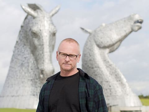 Scottish artist Scott has many famous works, including 'The Kelpies' outside Falkirk in Scotland