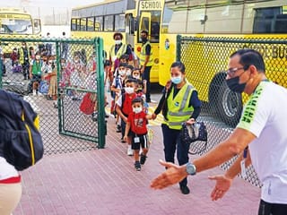 Watch students coming back to UAE schools after the summer holidays