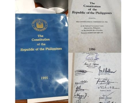 One of first published copies of the 1987 Philippine Constitution. Only 50 copies were printed. It’s been 37 years since the Constitution was promulgated. The 1986 Charter, ratified in 1987, was written with the dialtone, telegram and legacy media in mind. Specific articles of the charter does need serious rethinking. For example, it prescribes that Filipino citizens should own 60% of “public utilities”. 